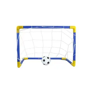 1 Set Sports Mini Soccer Goal Set Portable Backyard Indoor Mini Football Net Football Goal Door Training Game Toy