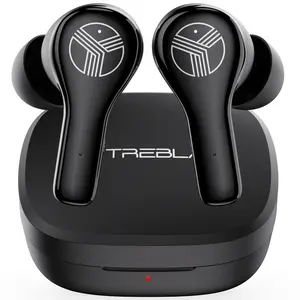 TREBLAB WX8 - Wireless Earbuds with Charging Case - Audio Cable Headphone