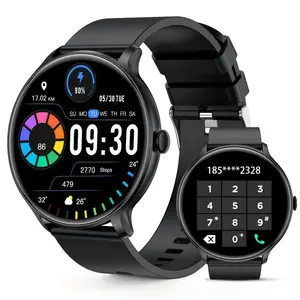 Smart Watch with Wireless Calling, 1 Count IP68 Fashion Digital Watch with Multi-Sport Modes & Weather Forecast, USB Rechargeable Smart Watch for Women & Men, Fitness Tracker Watch, Wearable
