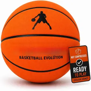 Silent Basketball - Size 7 Indoor Basketball (PRO Version) - Grooved  Basketball for Quit Dribbling and Indoor  - Higher Bounce Noiseless Basketball - Non-Deforming Packaging