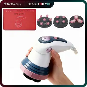 【Perfect Gift for Women】Zero Queen Massager, equipped with 3 massage heads - targeted at abdomen/waist/arms, easy to clean, great gift for women, perfect choice for Valentine's Day