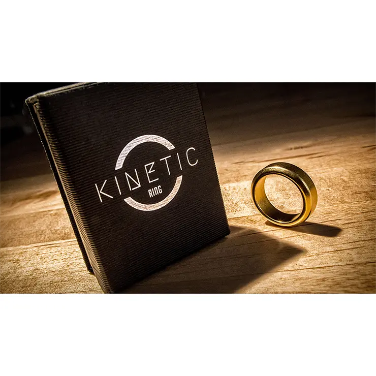 Kinetic PK Ring, Gold Beveled size 10 by Jim Trainer