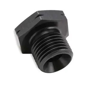Alloyworks M16x1.5MM To 1/8 NPT GM LS Engine Oil Pressure Sensor Adapter Black