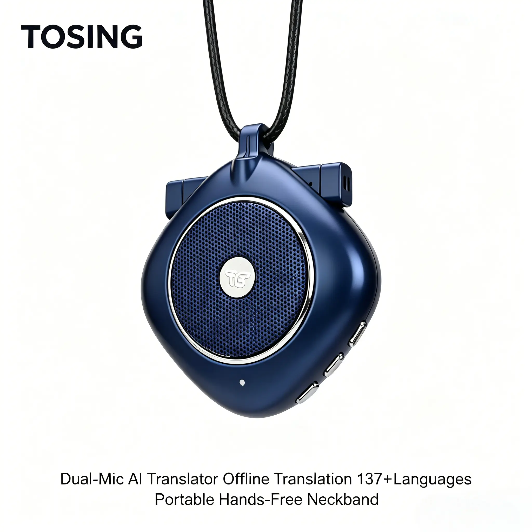 TOSING Dual-Mic AI Pocket Translator Device, Rechargeable Battery, 137+ Languages Real-Time Translation, Portable Travel Tool, US Warehouse Shipping, Free AI Service, Batteries Included Tech Gadgets Digital Products