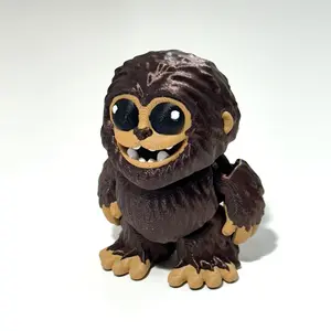 Cinder Bigfoot and Yeti - 3D Printed Articulating Figure