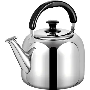 Whistling Stovetop  Kettle, Grade 316 Stainless Steel,Hot Water  to Boil,Stovetop Kettle with  Handle,4.2 Quart Capacity