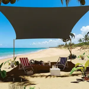 UV Block Sun Shade Sail Canopy - Rectangle Outdoor Patio Awning for Backyard, Deck, Garden, Yard - Durable Shade Cloth, All-Weather Protection - 8x10FT