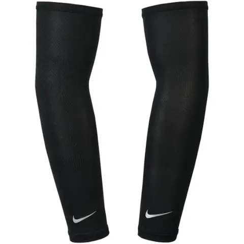 NIKE Unisex Adult Dri-Fit UV Solar Compression Sports Sleeves - 1 Pair Outdoor Arm Sleeves, 88% Polyester 12% Spandex, Machine Washable, Tumble Dry Low, Compression Arm Sleeves
