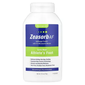Zeasorb AF, Antifungal Powder with 2% Micronazole Nitrate, 2.5 oz (71 g)