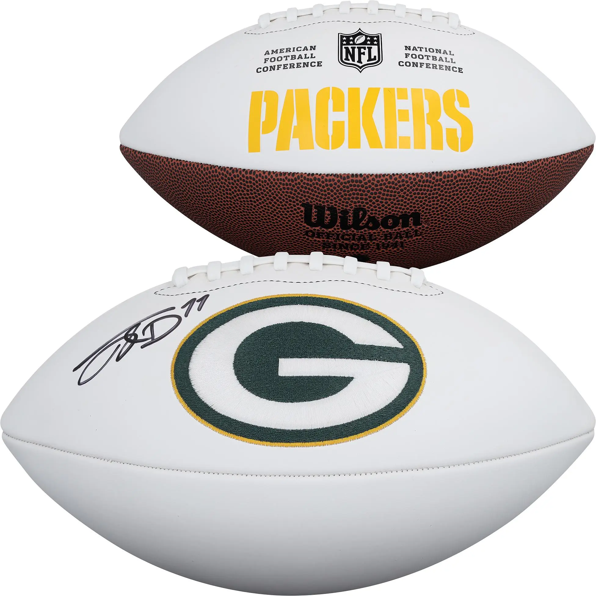 Jayden Reed Green Bay Packers Autographed Wilson White Panel Football - Fanatics Authentic Certified