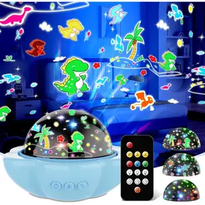 Night Light for ,Dinosaur Night Lights Projector,Remote Dimmable Timer  Projector,360? Slient  Lights for Ceiling Projector,Christmas Birthday Gifts for Boys&Room Decor