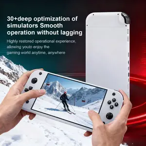 G90 Tablet Game Console, Retro Level Screen, Dual Joysticks, 7 Inch IPS Display, TF Card Slot, USB-C Charging, Durable Gaming Device