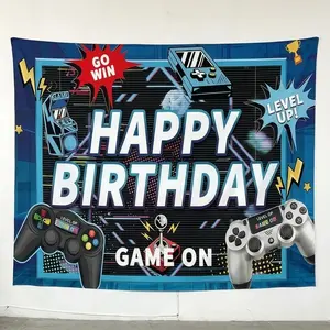 Game Console Birthday Party Decoration, Wall Hanging Backdrop, Ideal for Birthdays & Celebrations, Versatile Design for Indoors & Outdoors, Enhance Your Event Setup