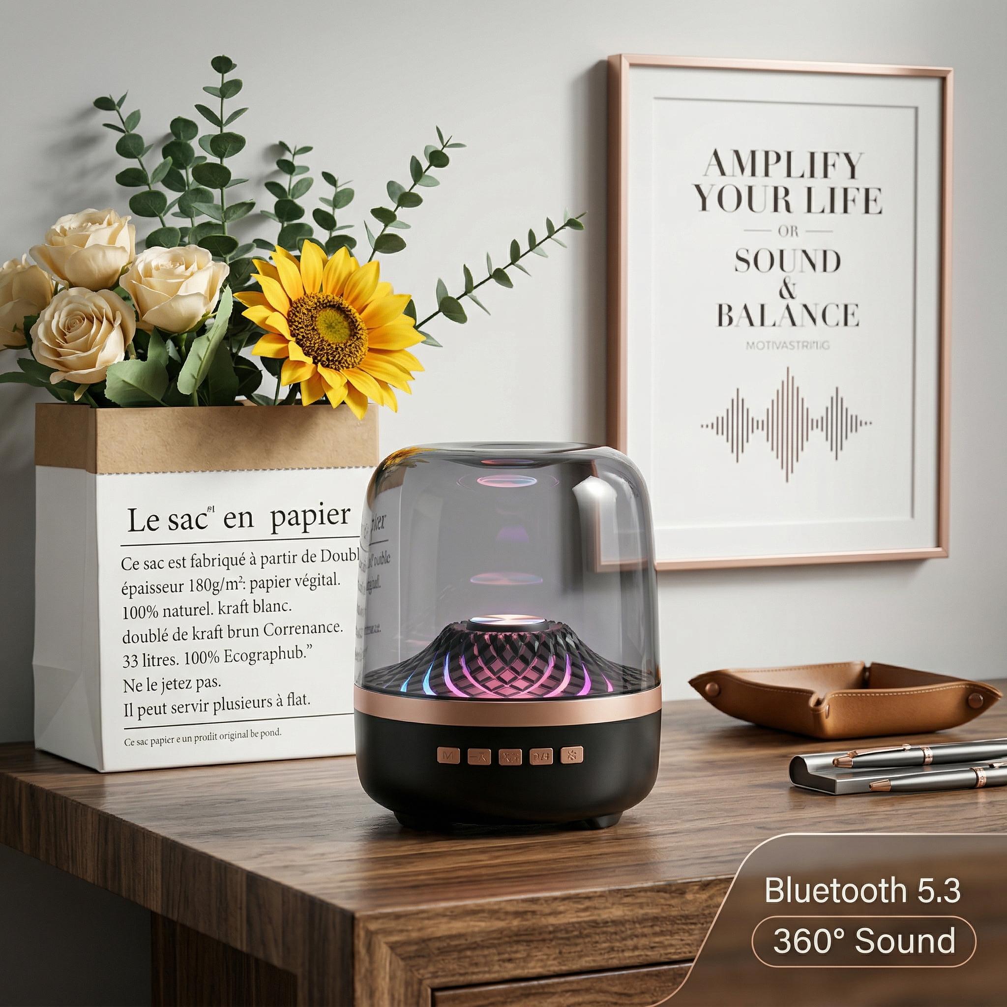 RGB Breathing Light Bluetooth Speaker | Powerful Subwoofer + Hi-Fi Stereo | Gaming Room & Home Theater Essential