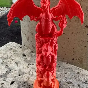 Charizard  Evolutions Totem Pole 3D Print Art