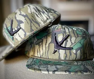 Old Rope Hat Green Leaf Mossy Oak w- Turkey Tracks Premium Quality Cap Adjustable Snapback Cap