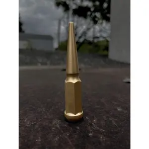 Satin Gold Spike Lug Nuts