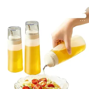 1 PC aromatic extruded oil bottle, equipped with dust cover; Kitchen sauce, tomato sauce, salad dressing bottles; Home seasoning container # KitchenEssential # ChemicalResin # TikTokHome