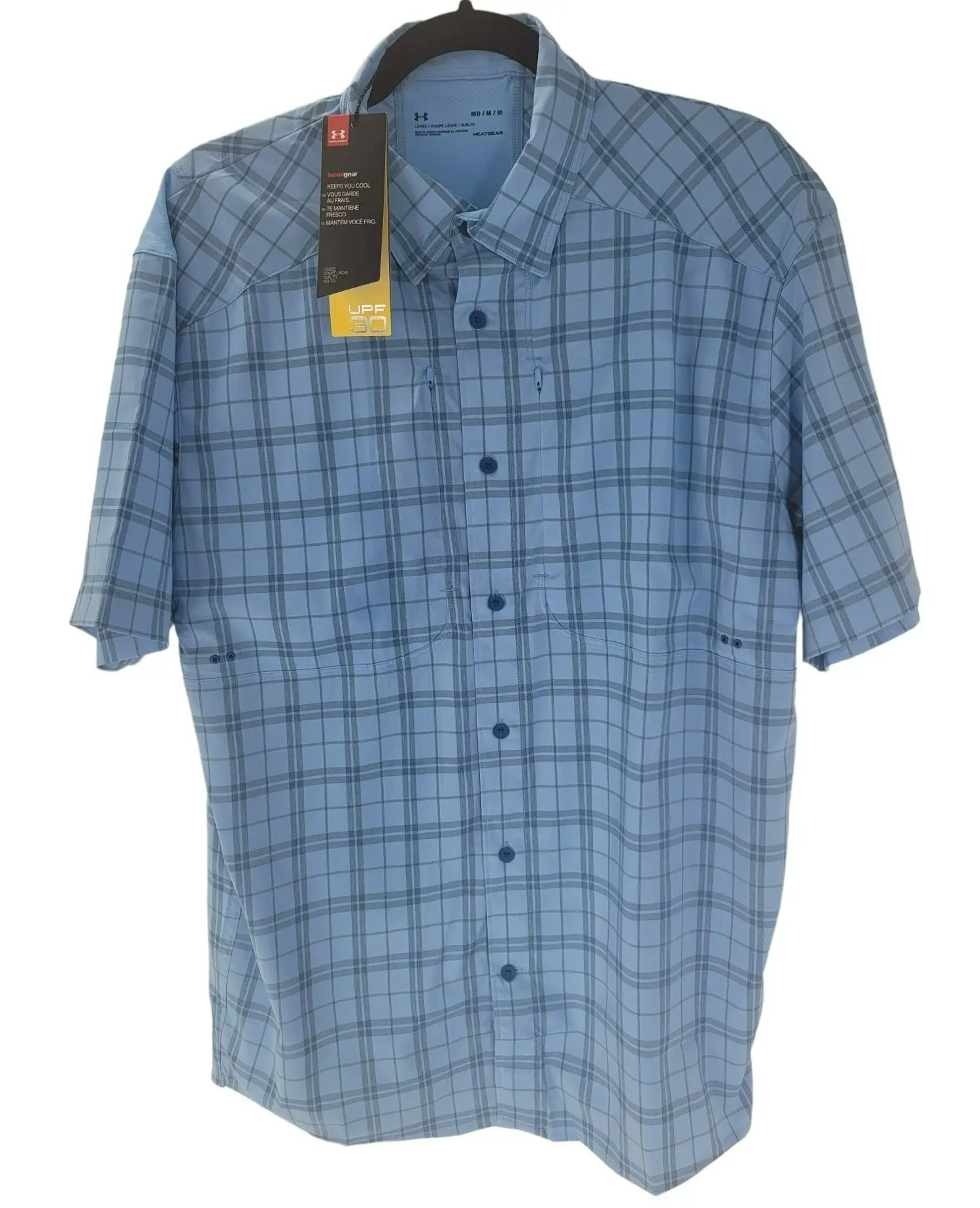 Under Armour Mens Fishing Shirt Medium UPF