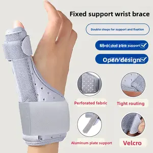 Adjustable Thumb & Wrist Support Brace with Dual Straps – Breathable Aluminum Plate Splint Stabilizer, Ideal for Sports, Typing & Daily Comfort