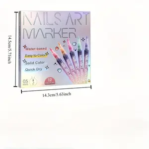 Quick Drying Acrylic Nail Art Pen, Professional Manicure Tool for Nail Care