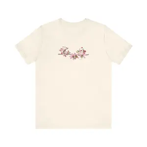 Tropical Flower Shirt for Women, Floral T-Shirt, Botanical Tee for Her, Teeange Girl Gift, Granola Girl Aesthetic, Summer or Travel Tshirt