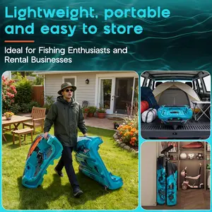 9.42ft Fishing Kayak Pedal Drive Single Person PE Kayak with Safety Lock Stable Angler Kayak for Lake Outdoor Fishing