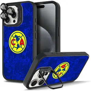 Stylish Club América Protective Case, Anti-Scratch Design with For iphone 17/AIR 16 15 14 13 12 11 PRO PLUS MAX COOL Fashionable Tough Magnetic Durable Metal lens frame Film Bracket Stand Gift Full Protection Camera Holder Phone Cases Cover 11X-L0722
