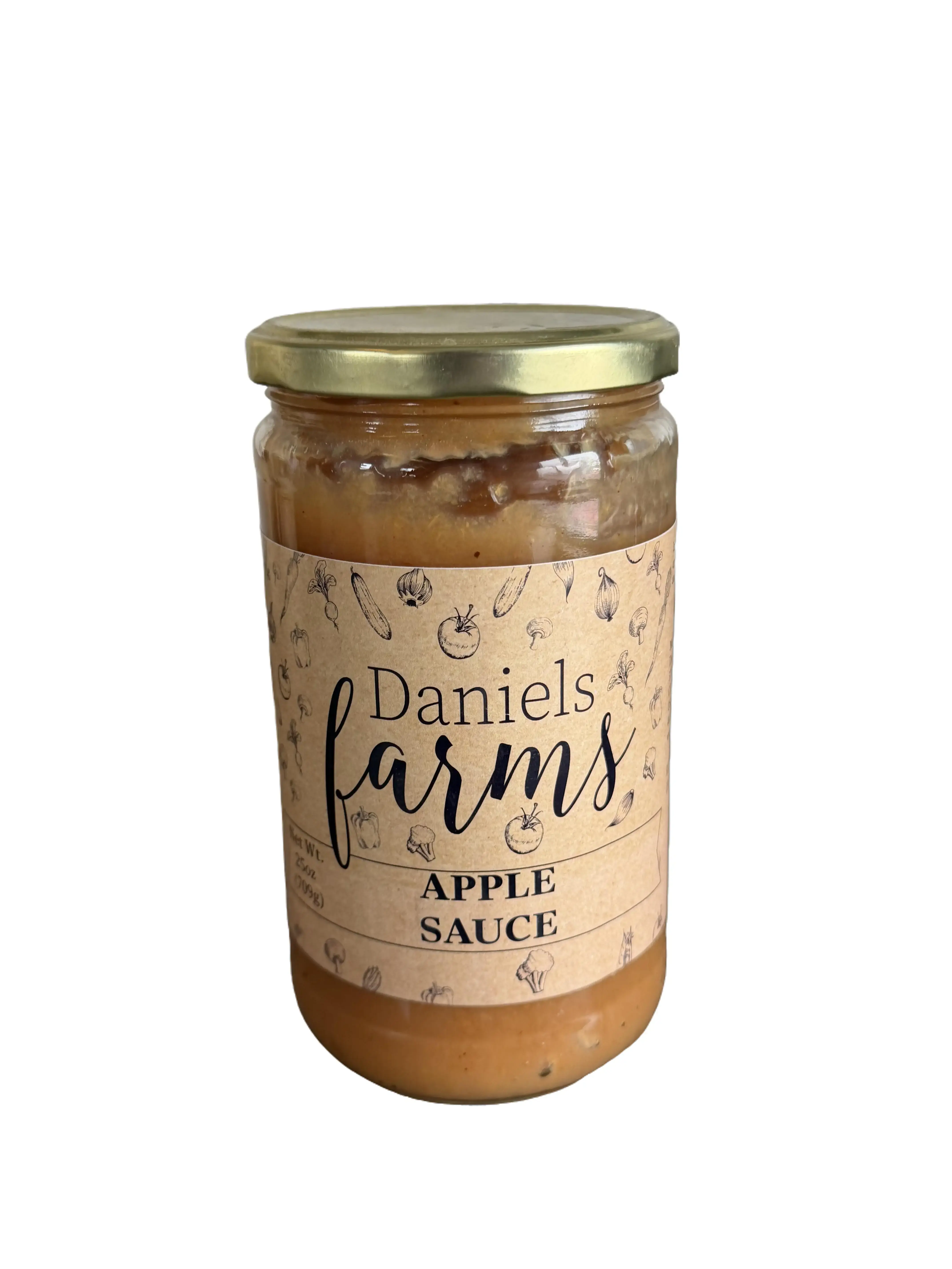Daniels Farms Cinnamon Apple Sauce - Handcrafted in Nebraska by Daniels Produce - Warm Comforting Taste - Homemade Goodness