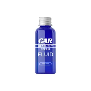 Rayhong Car Headlight Repair Fluid 30ml - Crystal Coating for Scratched Yellowed & Oxidized Headlights - Simple Application & Dirt Cleaning