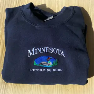 Minnesota Embroidered Sweatshirt, MN Crewneck, Minnesota Gift