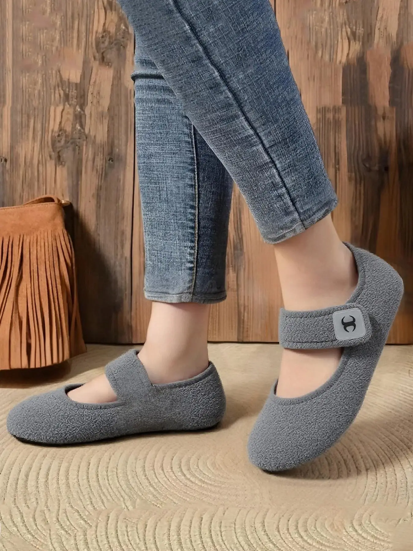 Women's Solid Color Plush Slippers, Casual Soft Comfortable Home Slippers, Warm Slippers for Indoor & Outdoor Use for Fall & Winter, Footwear