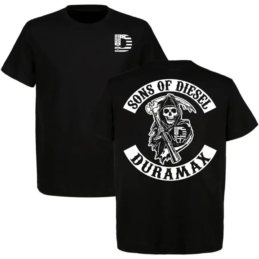 [100% Cotton]Sons of Diesel Duramax Reaper Skull T-Shirt, Truck Lover Tee, Duramax Shirt for fans, Gift For Him