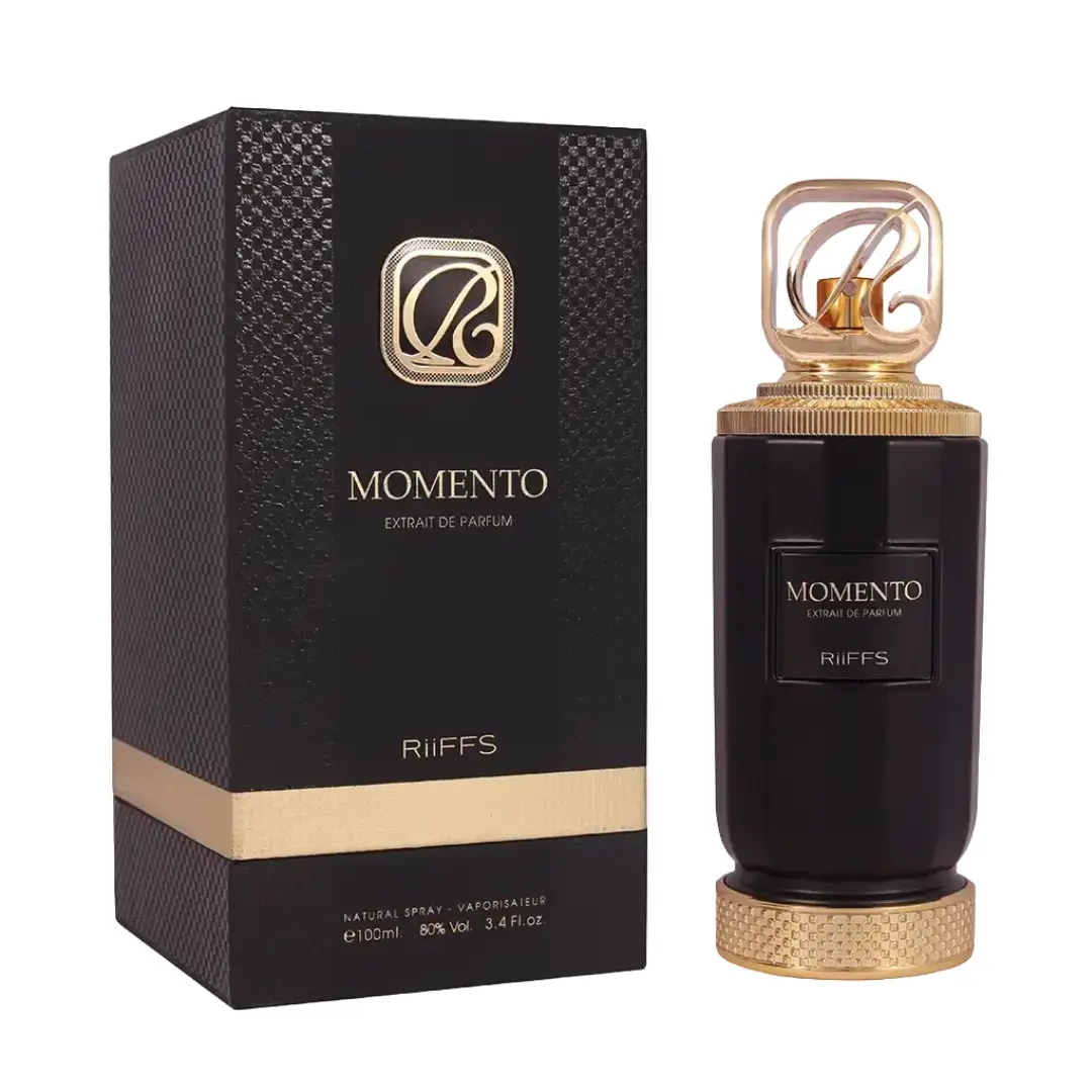 Riiffs Momento Extrait de Parfum For Unisex 3.4 oz / 100ml | Saffron, Rose, Oud & Caramel Unisex Fragrance