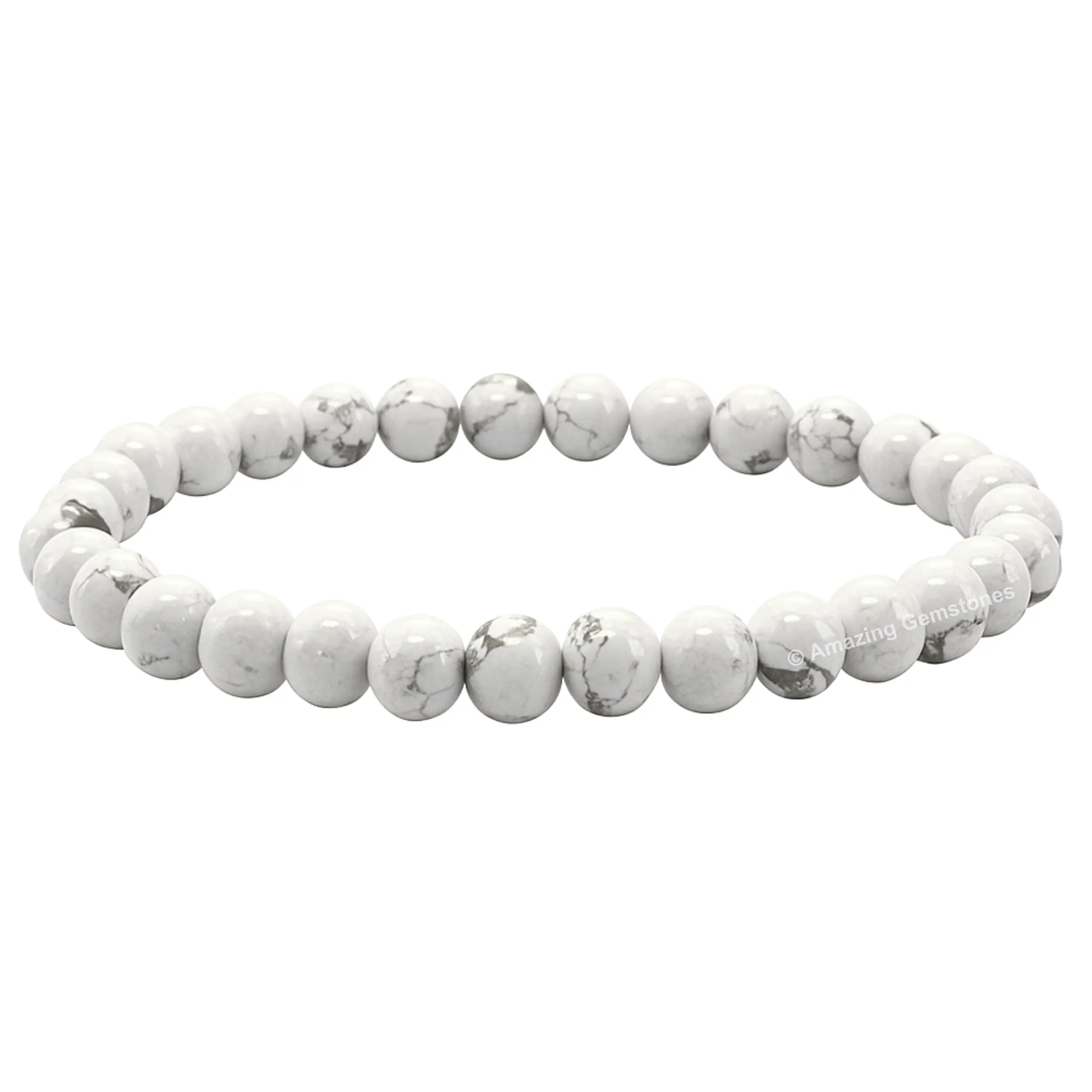 Amazing Gemstone 6mm Authentic Natural Crystal Stretch Bracelet, Beaded Jewelry for Women - Protection Healing Accessory, Men's Gift Stocking Stuffer