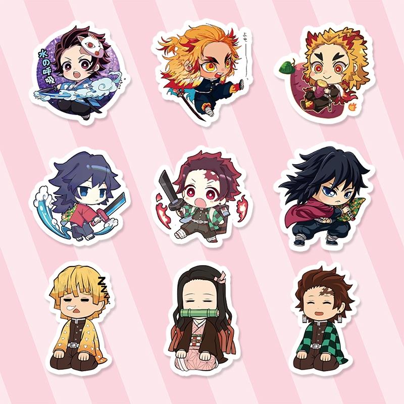 74 Pcs Demon Slayer Anime Stickers, Perfect for Phone Cases, Laptops, Skateboards, DIY Crafts, Customizable Gear