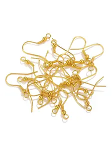 Stainless Steel Earring Hooks with Beaded Spring Clips, DIY Jewelry Making Accessories, Durable and Safe Material, 50 Pieces