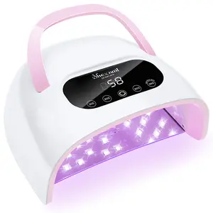 SHEXNAlL Pure UV Nail Lamp (white)- Portable UV Light forGel Nails with Multiple Timer Settings - LED Curing Light NailPolish Dryer for Professional Nail Art, Salon & Home DlY
