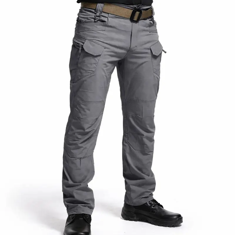 HOMUG Men's Lightweight Athletic Cargo Pants - Sturdy, Durable, All-Purpose Adventure Pants with Large-Capacity Zippered Pockets, Straight-Cut Hems, Multiple Colorways for Spring Autumn Outdoor Wear