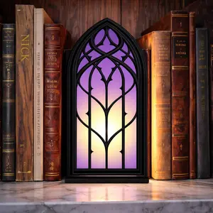 Fantasy Window Book Nook with Light, Lights Up Your Bookshelf, Looks Great On Your Shelf Between Books, Bookshelf Decor, Gift Idea for Reader, Book Lover Gift,