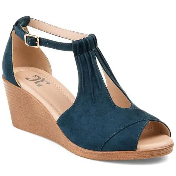 Journee Collection Womens Tru Comfort Foam Wide Width Kedzie Wedge