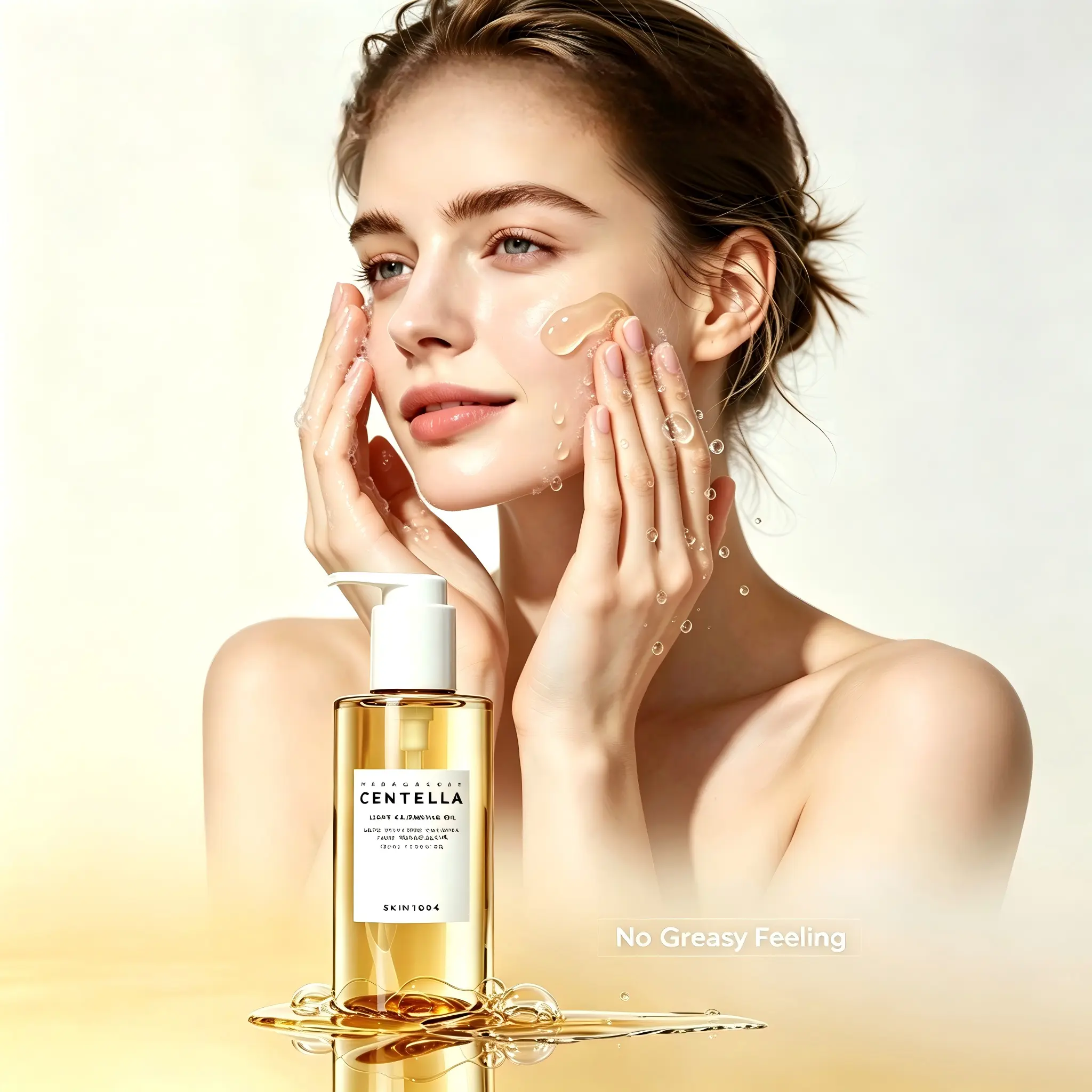 SKIN1004 Madagascar Centella Light Cleansing Oil, Gentle Makeup & Sunscreen Remover, For Sensitive Skin, 200ml / 6.76 FL.OZ