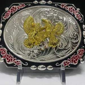 Rooster Western Style Belt Buckle Hebilla Vaquero Gallos