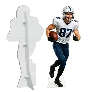 Custom Life Size Cardboard Cutout - Personalized Photo Standee for Sports Athletes Football Baseball Basketball Soccer Senior Night Graduation Birthday Wedding Party Decor Durable Waterproof Plastic Sign from Picture High Res Print Prop