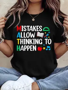 Mistakes Allow Thinking to Happen Math Funny Math Teacher T-Shirt