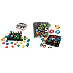 Strandedxe2x84xa2 Talicor Strategy Bundle - Fast-Paced Light Strategy Game with Gears and Dice for Family and Educational Fun