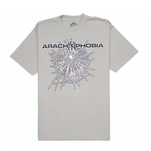 Spider Worldwide Arach NY Phobia Short Sleeve Tee Shirt Grey