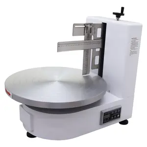 YOKOMA Electric Cake Decorator 4-16inch Cake Cream Spreading Coating Smearing Machine 304 Stainless Steel Spatula Baking Tools White Color decoration tool