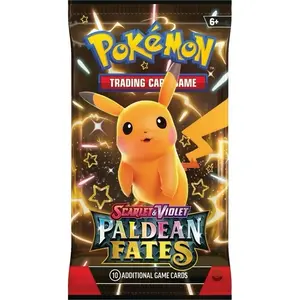 Scarlet & Violet Paldean Fates Booster Pack - 10 Additional Game Cards, Live or Sealed, Exclusive for Pokémon Collectors