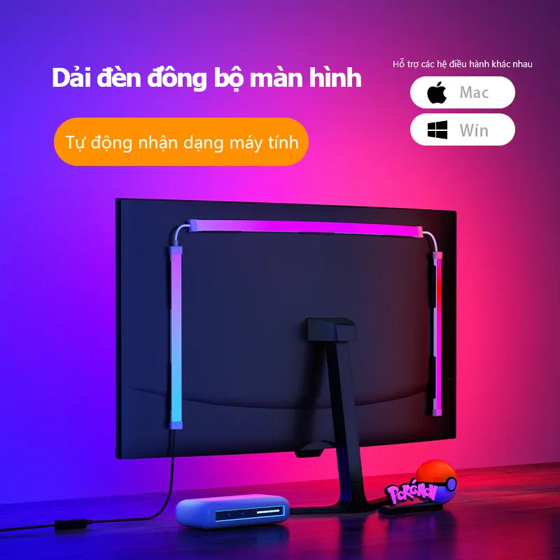 Skydimo  Ambient LED Strip Lights, Screen Sync Backlight for Movies, Gaming and Streaming Decorative Modern